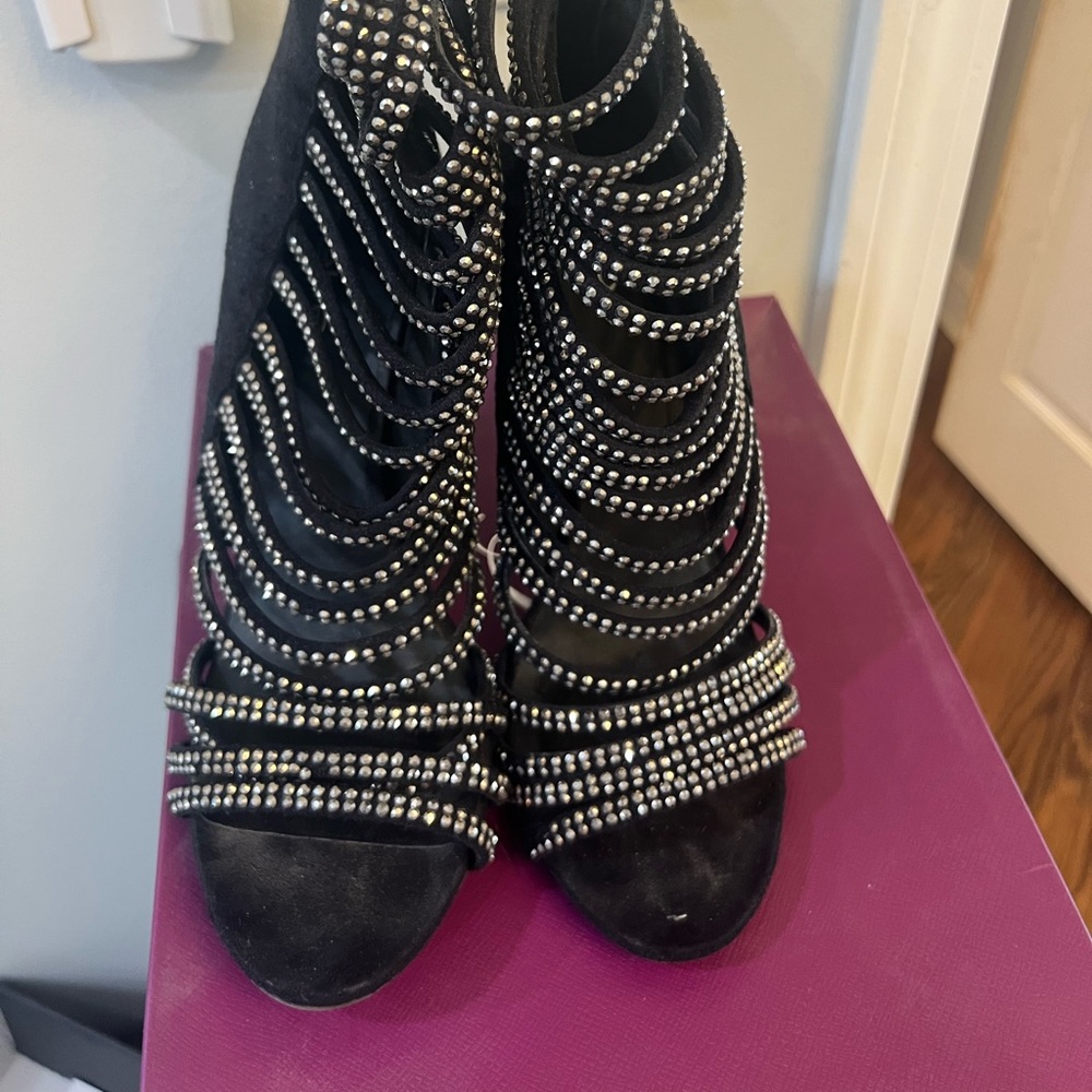 Bebe Rhinestone Sandal